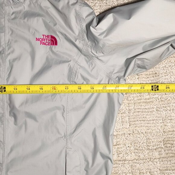 The North Face Women's Jacket Size L Pink Gray Ribbon Resolve Waterproof - Picture 10 of 13